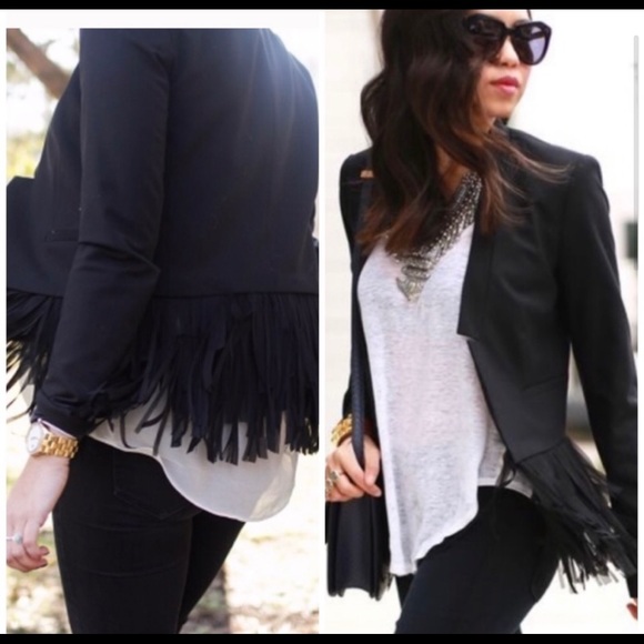 Banana Republic Jackets & Blazers - Banana Republic 🌹Fringe Jacket Blazer Coat